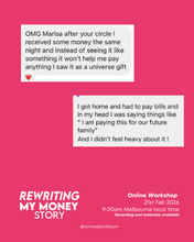 Load image into Gallery viewer, ¨Rewriting my Money Story¨ - Online Workshop 21.2.26