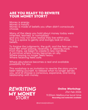 Load image into Gallery viewer, ¨Rewriting my Money Story¨ - Online Workshop 21.2.26