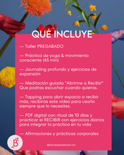 Load image into Gallery viewer, El Arte de Recibir - Taller pregrabado ONLINE
