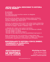 Load image into Gallery viewer, ¨Reescribiendo mi historia con el dinero¨ - workshop en linea en ESPAÑOL

