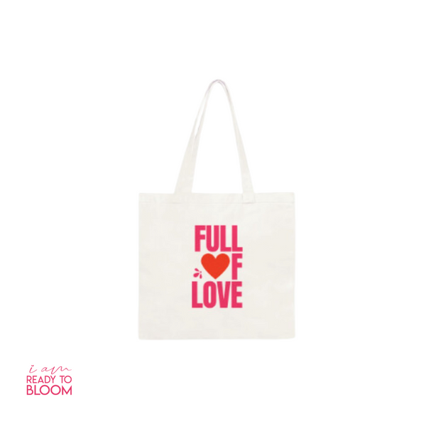 Love in Bloom Canvas Tote Bag